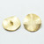 20mm Wavy Etched Button, Brass Bright Gold Plate, 1 Button
