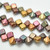 Silky Beads 6mm Violet Rainbow, 40 Beads Czech Glass