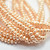 4x6mm Potato Glass Pearl Rose Cream, 50 Beads Czech Glass