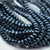 4x6mm Potato Glass Pearl Montana Blue, 50 Beads Czech Glass