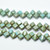 Silky Beads 6mm Blue Turquoise Picasso, 40 Beads Czech Glass