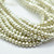 4x6mm Potato Glass Pearl Light Gray Green, 50 Beads Czech Glass