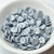 30 Beads - Rose Petal 8x7mm - Chalk Terracotta Blue - Czech Glass