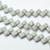 Silky Beads 6mm Opaque Grey, 40 Beads Czech Glass