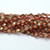 50 Beads - 5x3mm Pinch Crystal Rose Gold Topaz Czech Glass