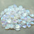 30 Beads - Rose Petal 8x7mm - Crystal AB - Czech Glass