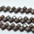 Silky Beads 6mm 2-Tone Red Travertin, 40 Beads Czech Glass