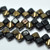 Silky Beads 6mm Jet Valentin, 40 Beads Czech Glass