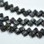 Silky Beads 6mm Table Cut Jet Picasso, 20 Beads Czech Glass