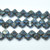 Silky Beads 6mm Table Cut Sapphire Picasso, 20 Beads Czech Glass