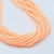 100 Beads - 3mm Druk Bondeli Orange Czech Glass Rounds