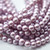 6mm Round Glass Pearl Ice Tanzanite, 50 Beads Czech Glass