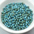 3.4mm Drop Beads Miyuki - Blue Turquoise Picasso - 10 Grams No. 4514