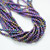 100 Beads - 3mm Druk Purple Iris Czech Glass Rounds