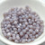 50 Beads - 4mm Fire Polished Round Milky Violet Opal, Czech Glass
