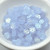 6mm Flat Daisy Matte Tanzanite AB, 25 Beads Czech Glass