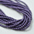 100 Beads - 3mm Druk Matte Metallic Suede Purple Czech Glass Rounds