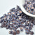 7x5mm Bell Flower Cup Light Blue Copper Wash, 25 Beads Czech Glass