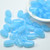 14x8mm Wavy Oval Blue Opal, 15 Beads Czech Glass