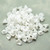 7x5mm Bell Flower Cup Pastel White, 25 Beads Czech Glass