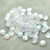 6mm Flat Daisy Crystal AB, 25 Beads Czech Glass