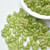 4x6mm Rice Peridot Gold Star Inlay, Pressed Czech Glass 50 Beads