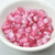 6mm Coin Pink and White, Pressed Czech Glass 50 Beads