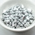 8x5mm Drop, Side Taper 2-Hole Matte Aluminum, 30 Beads Czech Glass