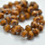 9mm Faceted Baroque, Orange Opal Stripe Picasso, 15 Beads, Czech Glass