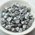 7x5mm Bell Flower Cup Crystal Silver Rainbow, 25 Beads Czech Glass