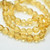 7mm Bumpy Round Topaz, 25 Beads, Czech Glass