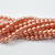 4mm Round Czech Glass Pearl Blush Pink, 120 Beads