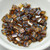 Tila 5 grams Dark Amber Picasso 2-Hole 5mm Square Miyuki Beads No. 4502