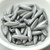 5x16mm Dagger, Chalk Grey Luster, 25 Beads Czech Glass