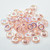 15 Beads - 10mm Ring, Rosaline AB, Czech Glass