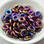 15 Beads - 10mm Ring, Crystal Full Sliperit, Czech Glass