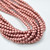 100 Beads - 4mm Druk Sueded Gold Lantana Czech Glass Rounds