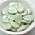 10 Beads - 13x18mm Leaf - Chalk Mint Luster - Czech Glass Beads