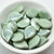 10 Beads - 13x18mm Leaf - Chalk Teal Luster - Czech Glass Beads