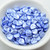 30 Beads - Rose Petal 8x7mm - Pastel Light Sapphire - Czech Glass