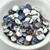 30 Beads - Rose Petal 8x7mm - Crystal Bermuda Blue - Czech Glass
