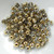4mm Druk Rounds Crystal Amber (100 beads) Czech Glass Beads