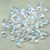 50 Beads - 4x6mm Teardrop Crystal AB - Czech Glass