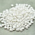 10 grams - Superduo Pastel White - Czech Glass by Matubo