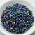 Miniduo 2x4mm Two hole beads 10 grams - Crystal Magic Blue - Czech Glass