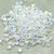 Miniduo 2x4mm Two hole beads 10 grams - Crystal AB - Czech Glass