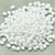Miniduo 2x4mm Two hole beads 10 grams - Chalk Luster - Czech Glass