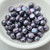 20 Beads - Cabochon 6mm 2-Hole Polychrome Mixed Berry, Czech Glass