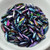 3x11mm Dagger Magic Blue, 25 Beads, Czech Glass