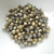 4mm Druk Rounds Matte Crystal Amber (100 beads) Czech Glass Beads